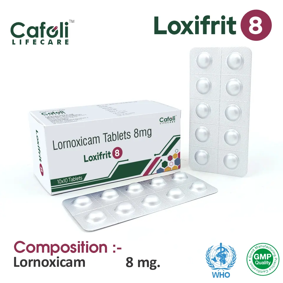 Lornoxicam 8mg tablet best price for pharma franchise